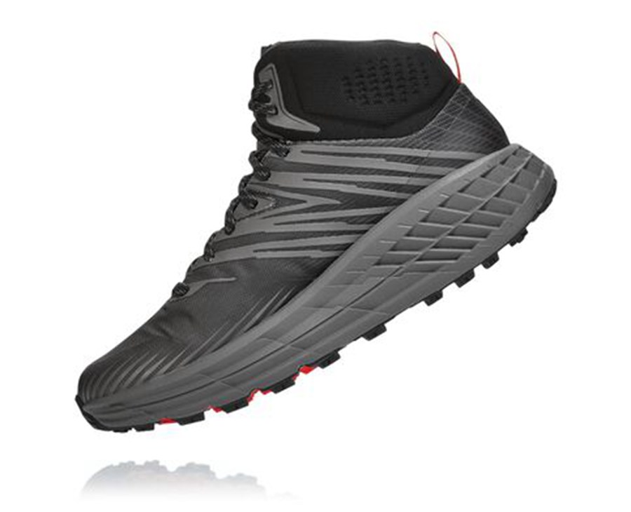 Hoka One One Trailsko Herre - Speedgoat Mid Gore-Tex 2 - Sort - 129376UIL